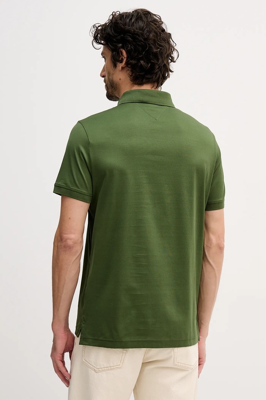 Tommy Hilfiger polo bawełniane MW0MW41611 zielony SS26