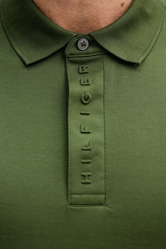 Tommy Hilfiger polo bawełniane zielony MW0MW41611