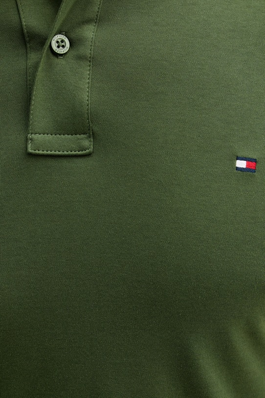 Tommy Hilfiger polo bawełniane zielony MW0MW41612