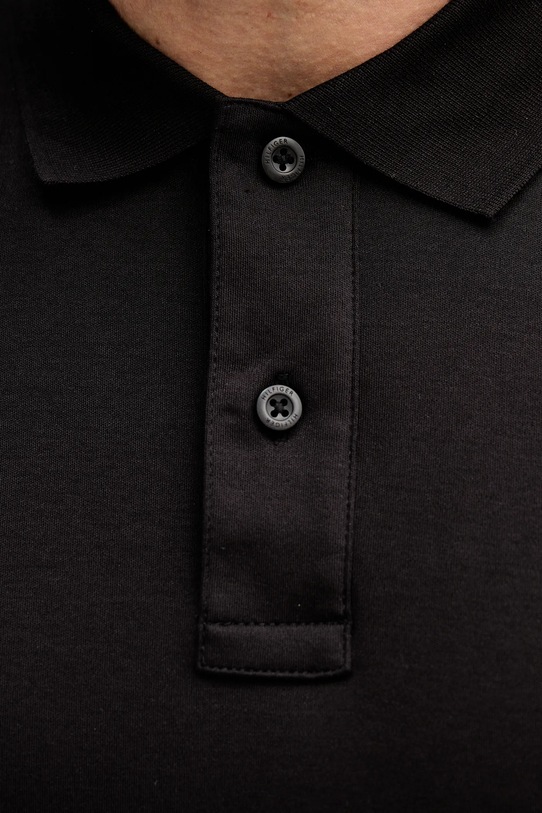 Bavlněné polo tričko Tommy Hilfiger MW0MW41612 černá