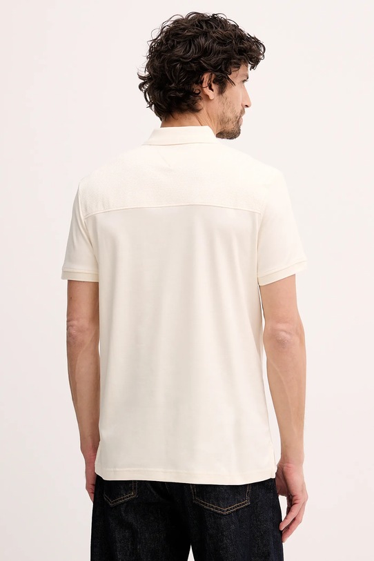 Odzież Tommy Hilfiger polo bawełniane MW0MW41613 beżowy