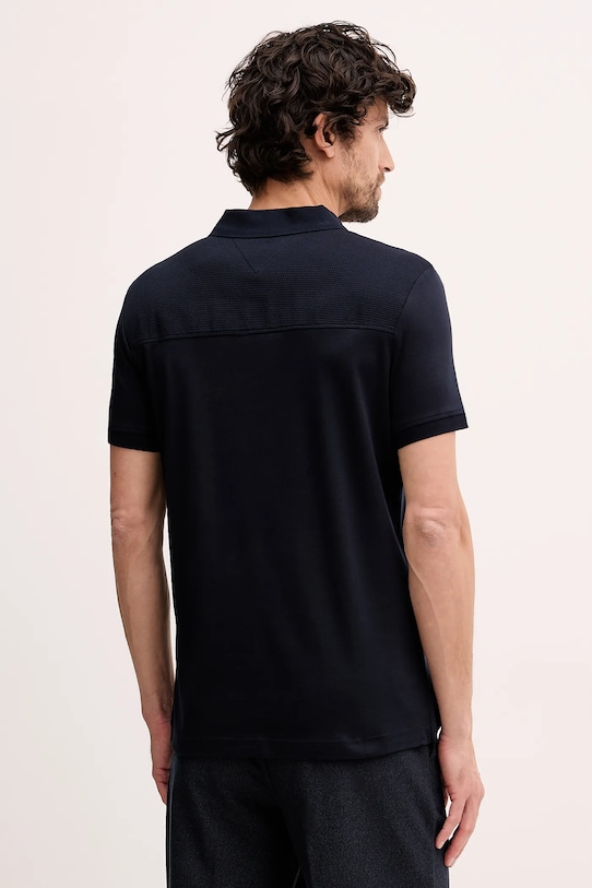 Odzież Tommy Hilfiger polo bawełniane MW0MW41613 granatowy