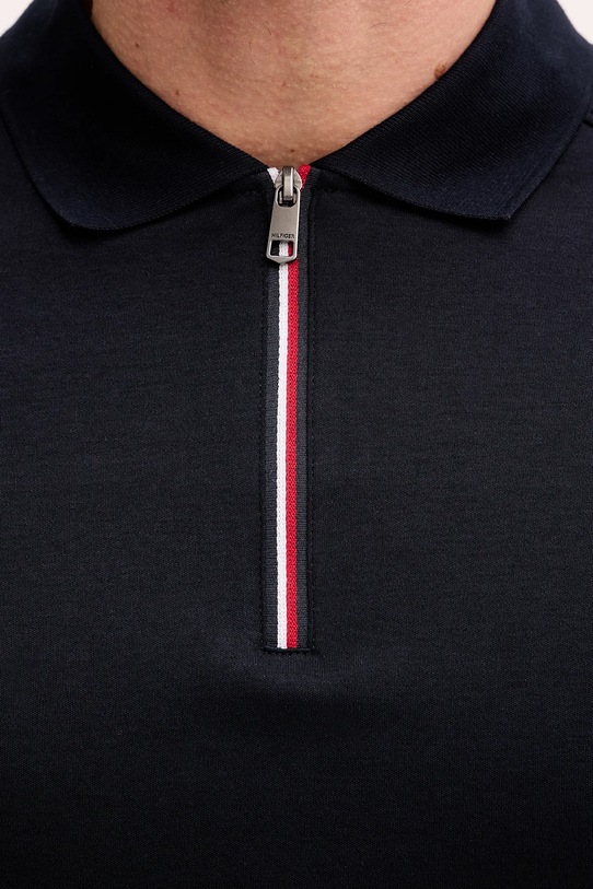 Tommy Hilfiger polo bawełniane MW0MW41613 granatowy