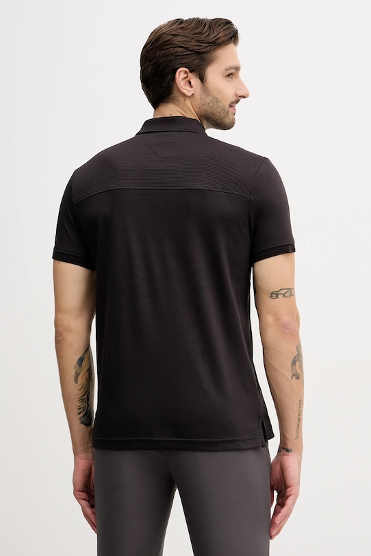Odzież Tommy Hilfiger polo bawełniane MW0MW41613 czarny