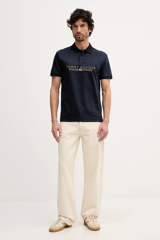 Tommy Hilfiger polo MW0MW41615 granatowy SS26