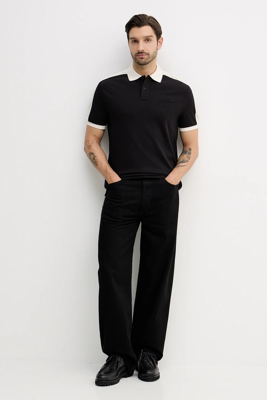 Tommy Hilfiger polo MW0MW41622 czarny SS26