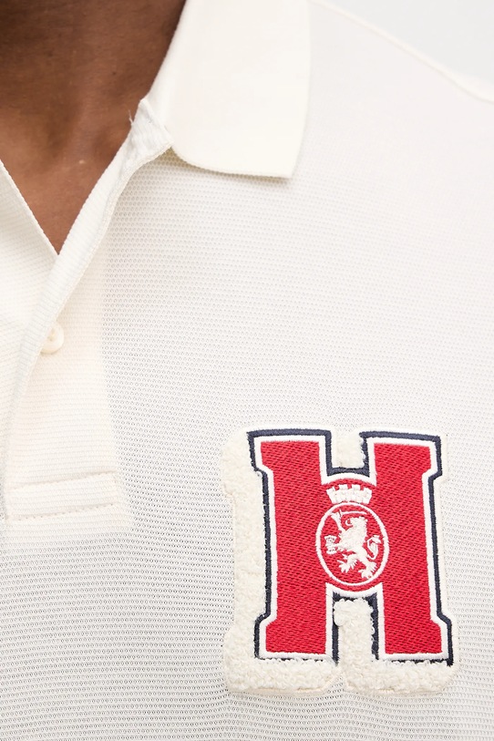 Βαμβακερό μπλουζάκι πόλο Tommy Hilfiger MW0MW41621 μπεζ