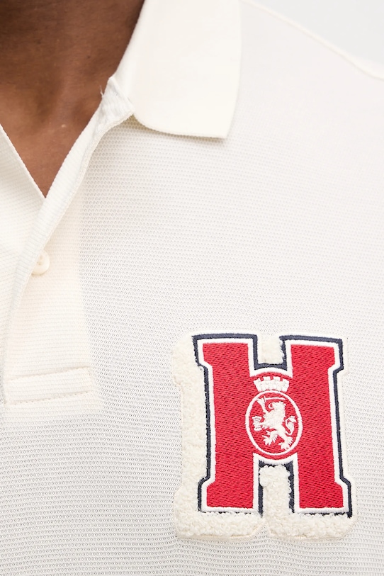 Βαμβακερό μπλουζάκι πόλο Tommy Hilfiger MW0MW41621 μπεζ