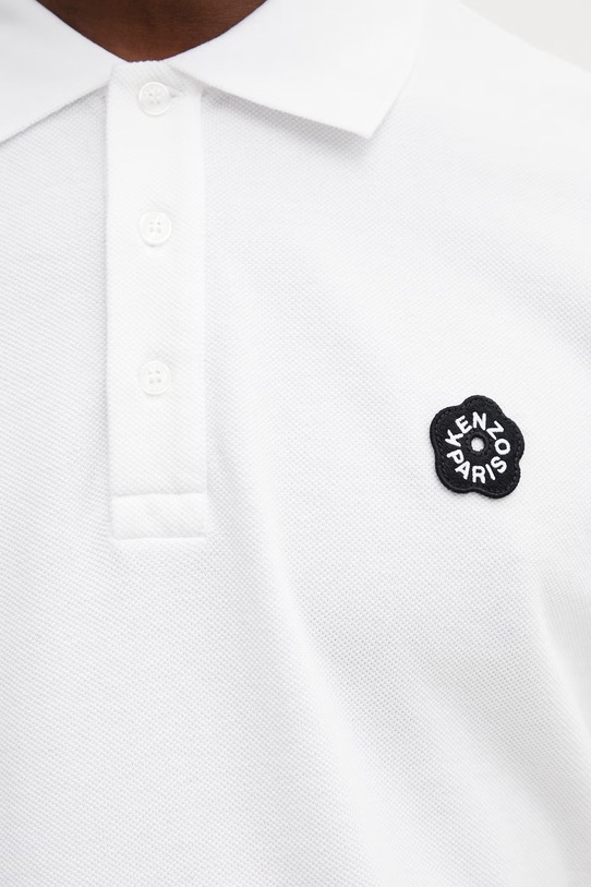 Kenzo polo bawełniane FG55PO1024PU biały