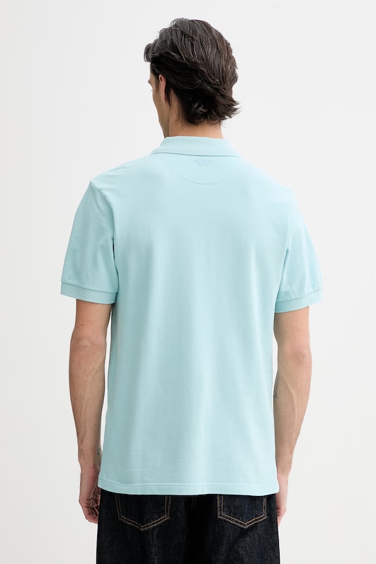 Îmbrăcăminte Kenzo polo de bumbac FF65PO1534PU turcoaz
