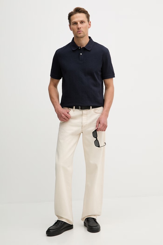 Polo tričko Guess M6RP05.KD181 tmavomodrá SS26