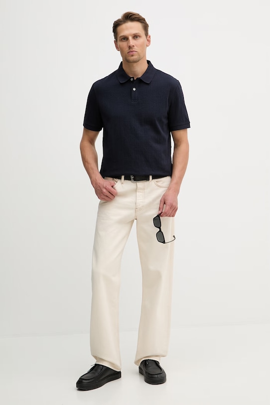 Polo tričko Guess M6RP05.KD181 tmavomodrá SS26