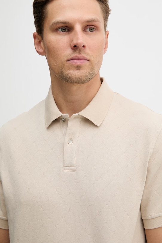 Polo tričko Guess béžová M6RP05.KD181