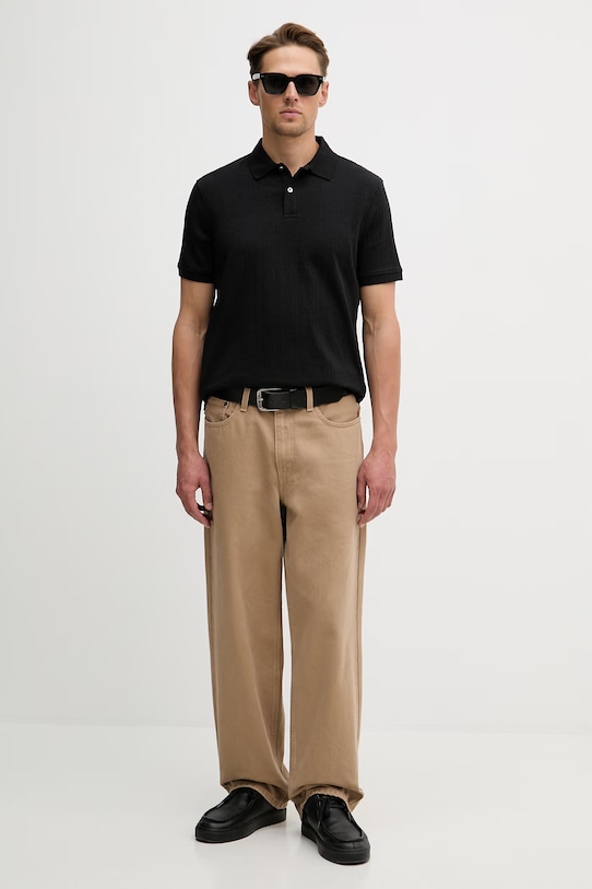 Polo tričko Guess M6RP05.KD181 čierna SS26