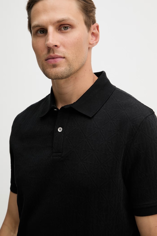 Polo tričko Guess čierna M6RP05.KD181