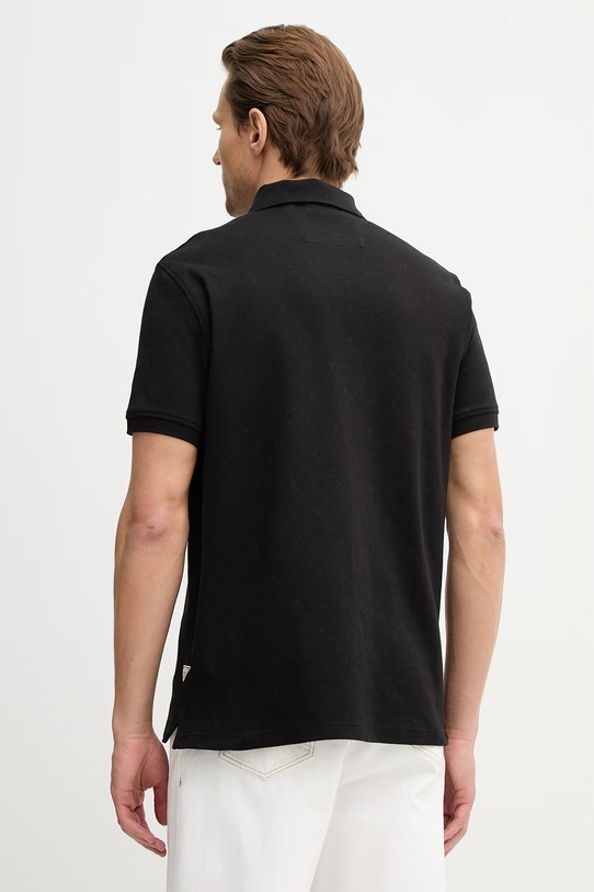 Ρούχα Πόλο Guess M6RP05.KD181 μαύρο