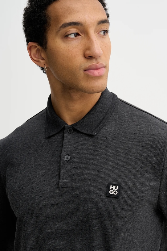 HUGO longsleeve Dinote szary 50553441