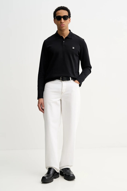 HUGO longsleeve Dinote 50553441 czarny SS26