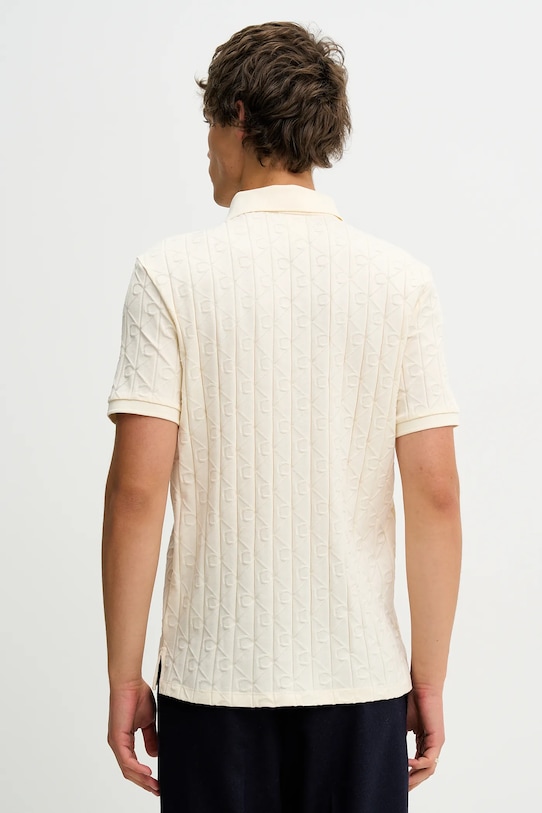 Odzież Calvin Klein polo bawełniane LV04LE203G beżowy