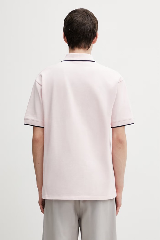 Abbigliamento Drôle de Monsieur polo in cotone Polo Piqué Slogan Rose J.PL161.CO264.LPI rosa