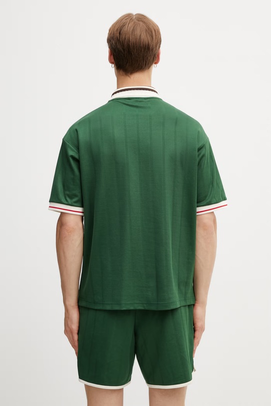 Odzież Drôle de Monsieur Hibiscus polo z bawełny męskie K.PL171.PL160.DGN zielony