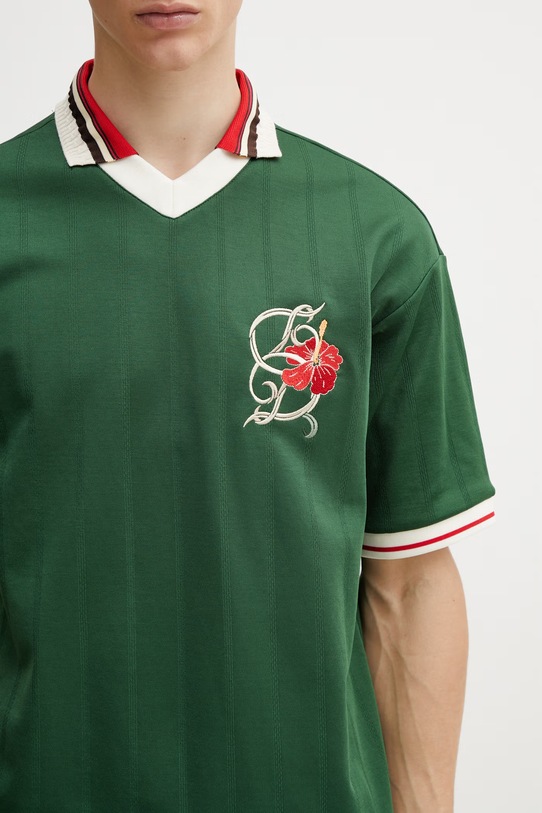 Drôle de Monsieur Hibiscus polo z bawełny męskie zielony K.PL171.PL160.DGN