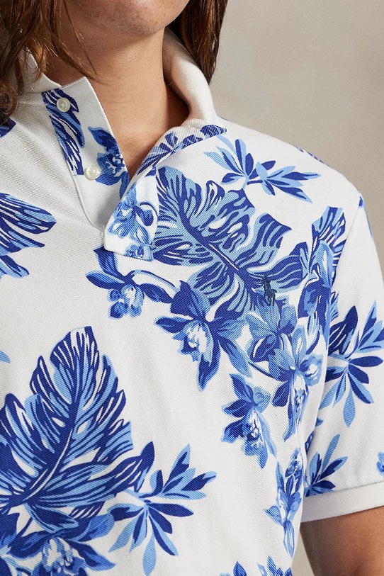 Polo Ralph Lauren polo bawełniane niebieski 710P04013