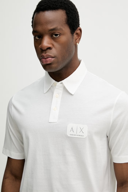 Bombažen polo Armani Exchange bež XM002232.AF10364