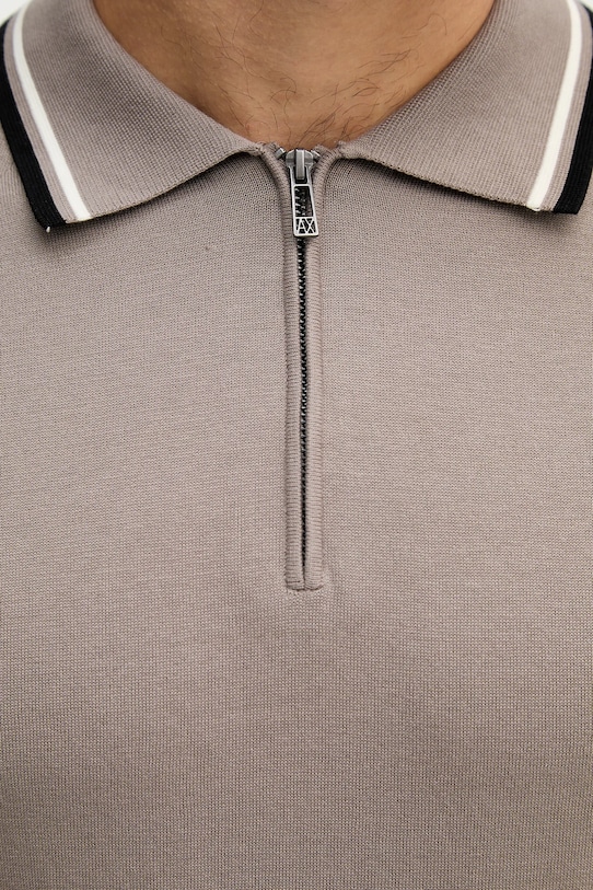Armani Exchange polo bawełniane XM001977.AF20139 beżowy