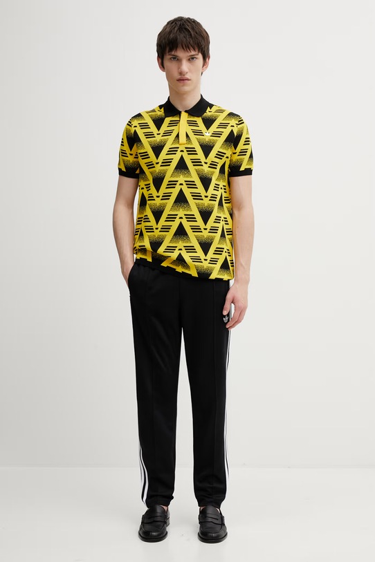 adidas Originals polo shirt AOP Polo KE4610 yellow