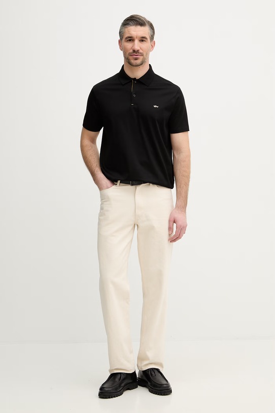 Paul&Shark polo bawełniane 26411224 czarny SS26