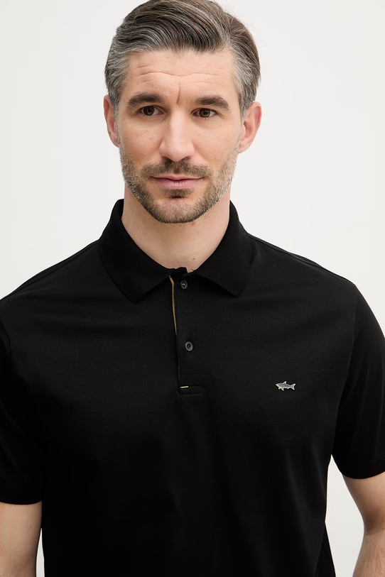 Paul&Shark polo bawełniane czarny 26411224