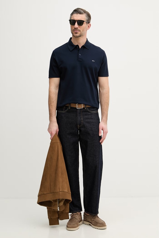 Paul&Shark polo bawełniane 26411273 granatowy SS26