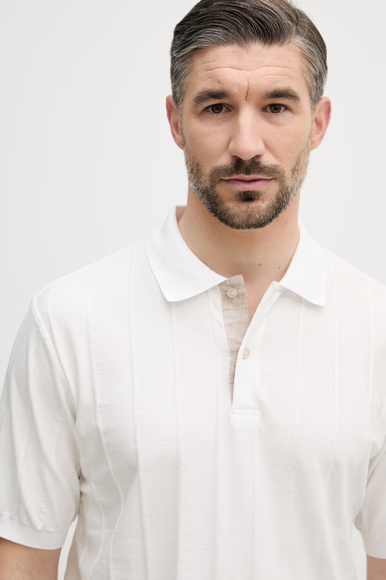 Paul&Shark polo męskie bawełniane biały 26411632