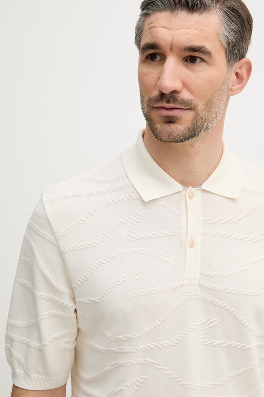 Paul&Shark polo bawełniane beżowy 26411658