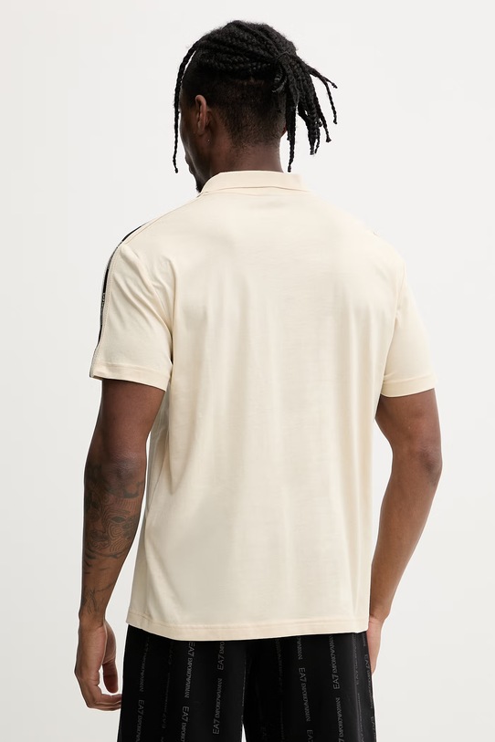 Odzież EA7 Emporio Armani t-shirt męski bawełniany AF10375.7M001477 beżowy