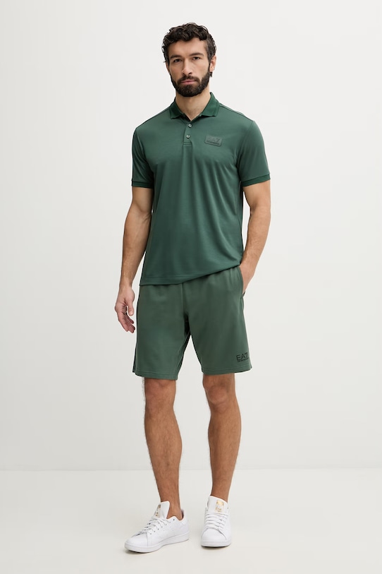 EA7 Emporio Armani polo męskie AF13862.7M001359 zielony SS26