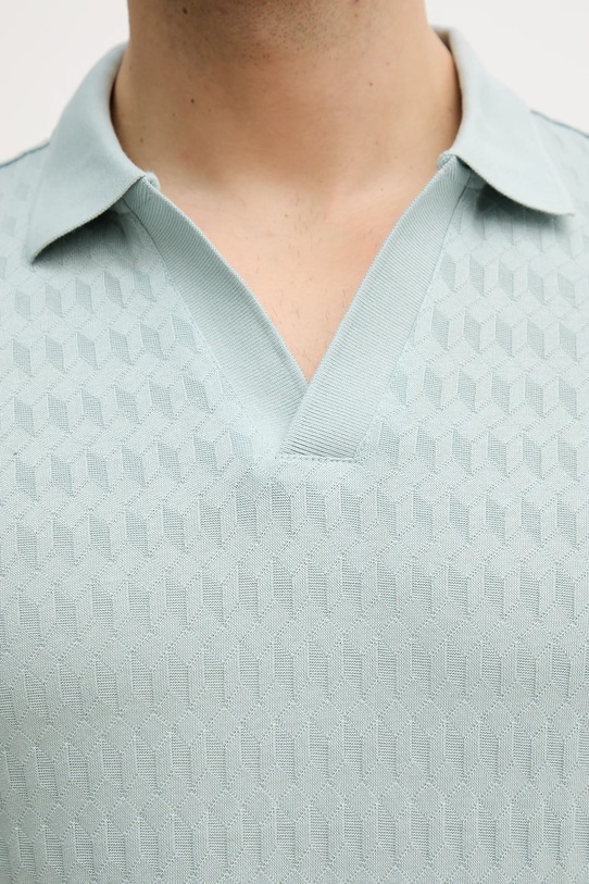 Joop! polo bawełniane 30100497 turkusowy