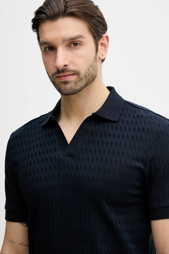 Joop! polo bawełniane granatowy 30100497