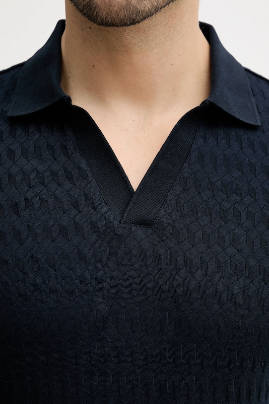 Joop! polo bawełniane 30100497 granatowy