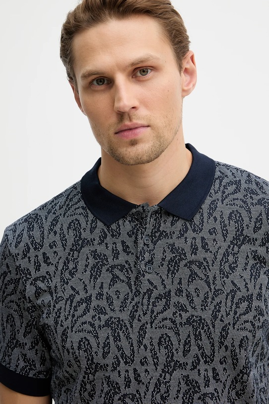 Joop! t-shirt bawełniany granatowy 30100500