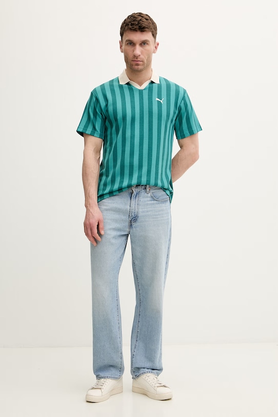 Puma polo Class Polo 692069 turkusowy SS26