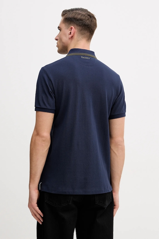 Odzież Hackett London polo bawełniane HM5600082 granatowy