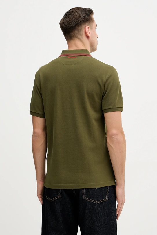 Odzież Hackett London polo bawełniane HM5600082 zielony