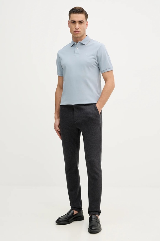 Hackett London polo bawełniane HM5600085 niebieski SS26