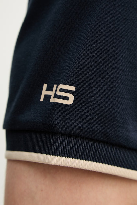 Hackett London polo bawełniane HM5600120 granatowy