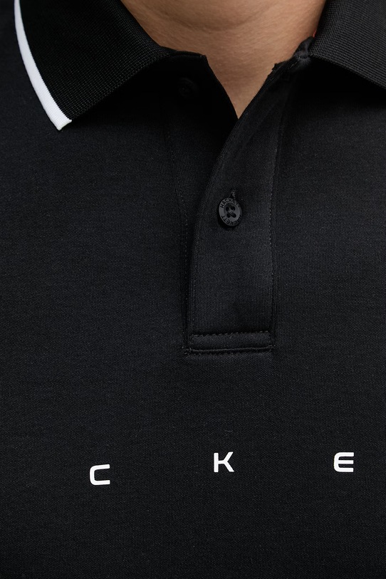 Бавовняне поло Hackett London HM5600120 чорний