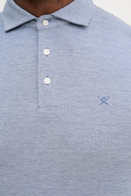 Bavlnené polo tričko Hackett London HM5600139 modrá