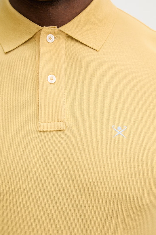 Bavlnené polo tričko Hackett London HM5600148 žltá