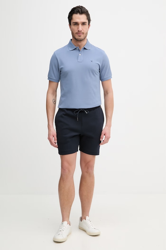 Hackett London polo de bumbac HM5600148 albastru SS26